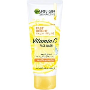 garnier skin active fast bright face wash with vitamin c and lemon 100ml 64.0